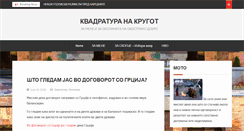 Desktop Screenshot of kvadraturanakrugot.crnaovca.mk
